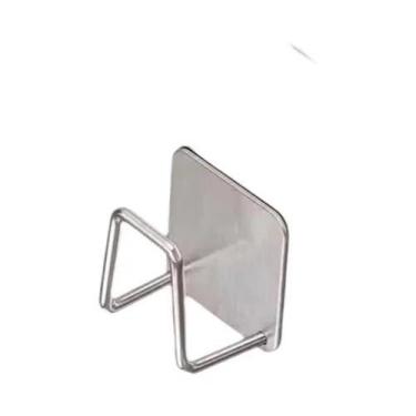 Imagem de Suporte De Parede Em Aço Inoxidável Para Pia De Cozinha Com Escorredor