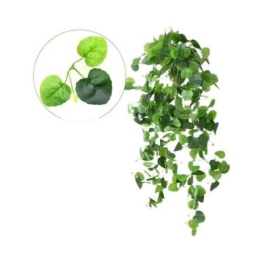 Imagem de Folhas Verdes Artificiais De 105cm, Trepadeiras Falsas De Scindapsus C