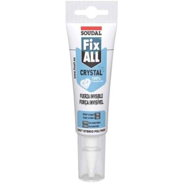 Imagem de Bisnaga Fix All Crystal Fixa Tudo Transparente 125ml - 132218 - SOUDAL BRASIL