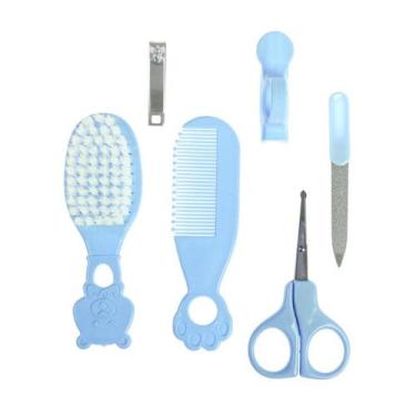 Imagem de Kit Cuidados para Bebê 6 pecas  Escova, Pente, Tesoura cort - Art Baby