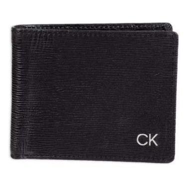 Imagem de Carteira Masculina Calvin Klein Bifold Preta - Couro Legítimo - 31KA13003-Masculino