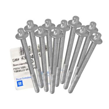 Imagem de Kit 10 Parafuso Cabeçote Original GM Corsa Celta Agile Montana Meriva 