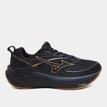 Imagem de Tênis Mizuno Space 6 - Feminino - Preto-Preto