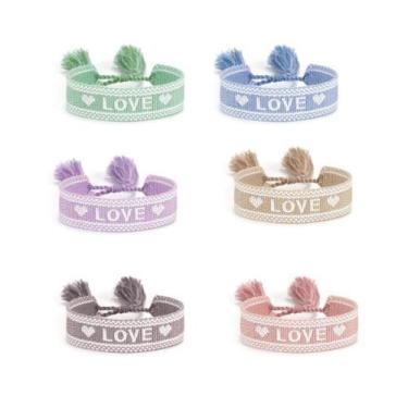 Imagem de Kit de Pulseiras em Tecido Ajustável  Estilo Boho Ideal para Presentes