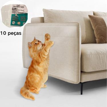 Imagem de Kit Protetor para Móveis OEM Kit 10 Peças para Sofá e Madeira Antiarranhões em PVC Flexível 43x31cm Transparente