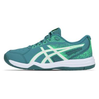 Imagem de Tênis ASICS Gel-Backhand 2 - Masculino - Azul/Verde, 43