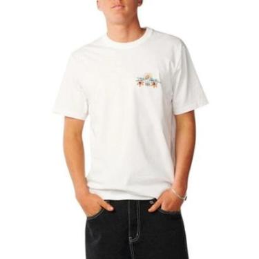 Imagem de Camiseta Rip Curl Hazed e Tubed Branca-Masculino