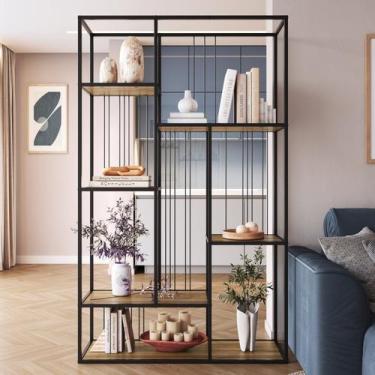Imagem de Estante de Livros Industrial Aço 122cmx202cm 5 Prateleiras Málaga YesC