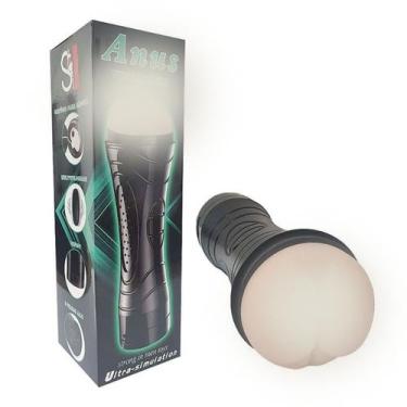 Imagem de Vibrador Masturbador Masculino Lanterna Cyberskin Texturizado Portátil