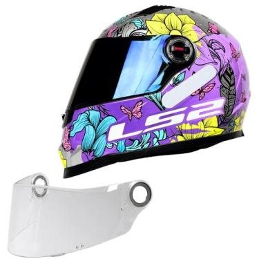 Imagem de Capacete Feminino Ls2 FF358 Dreamcatcher Viseira Camaleao, 60, Pratead