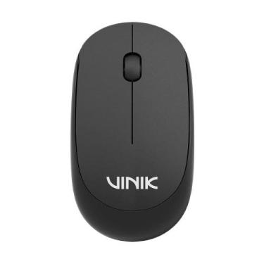 Imagem de Mouse Sem Fio Vinik Feather VF120, 1200DPI, Óptico, Receptor USB, Pret