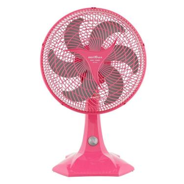 Imagem de Ventilador de Mesa Britânia 60W Hélice 30cm 6 Pás 3 Velocidades Rosa BVT304