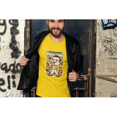 Imagem de Camiseta Poster Pop Style Inspiração FREDDY MERCURI Estampa DTF 100% A