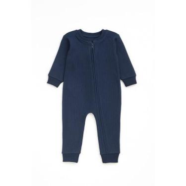 Imagem de MACACÃO BEBE COZY WAFFLE MODA P M G Cor:Verde MilitarTamanho:g - M. De