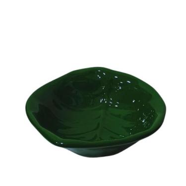 Imagem de Saladeira de Cerâmica em Formato de Folha:Elegância à Mesa - Lumes Dec