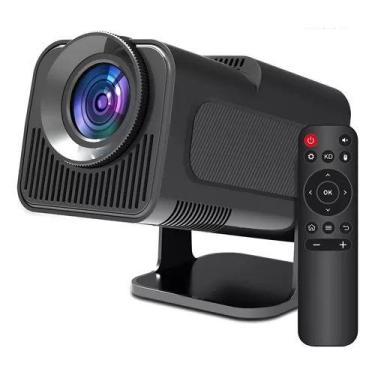 Imagem de Projetor HY320 com 4K Android 1, Bluetooth, HDMI, WiFi e Pilha Lançame