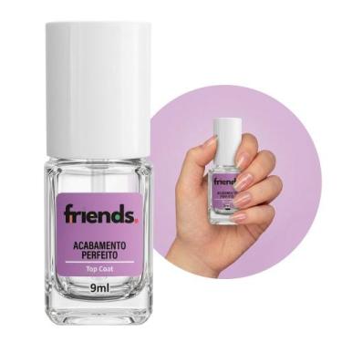 Imagem de Base Esmalte Finalizador Incolor Acabamento Perfeito Top Coat Friends 