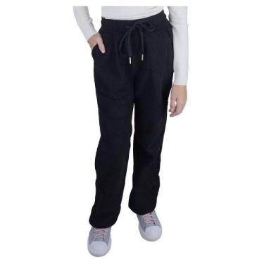 Imagem de Calça Infantil Menina Pixe Love Peluciada Preta - 850013, 12, Preto