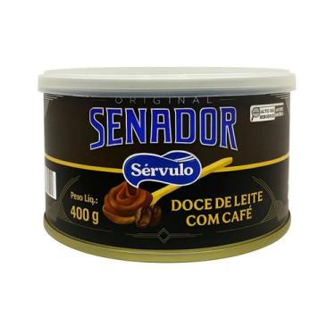 Imagem de Doce De Leite Mineiro Senador Sérvulo Com Café Lata De 400g - Sérvulo 
