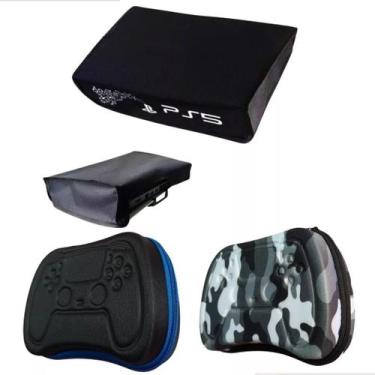 Imagem de Kit Capa Protetora Antipoeira Ps5 Console Horizontal + 2case - Geforce