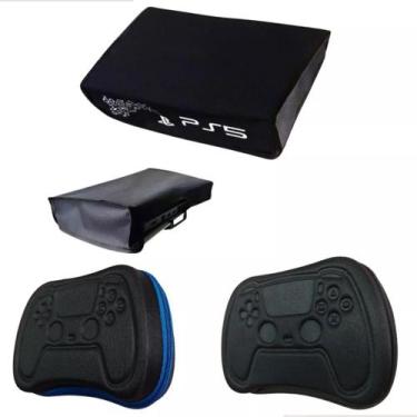 Imagem de Kit Capa Protetora Antipoeira Ps5 Console Horizontal + 2case - Geforce