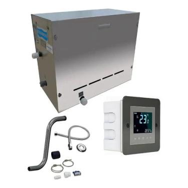 Imagem de Kit Gerador De Vapor Sauna Inox 6kw Sodramar + Touch Wifi