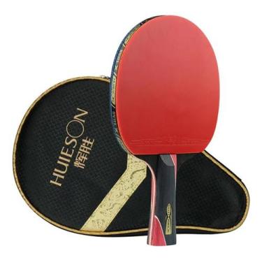 Imagem de Raquete Classica 5 Estrelas Profissional Tenis Mesa Ping Pong - Huison