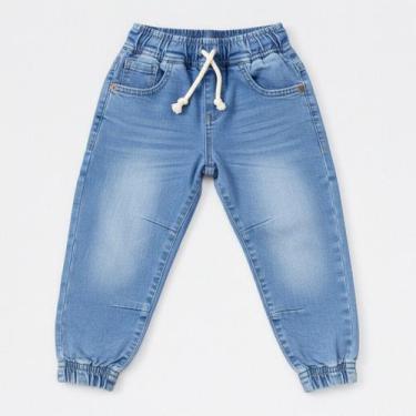 Imagem de Calça Jeans Masculino Infantil Jogger Juvenil - Volgue, Jeans claro, 6