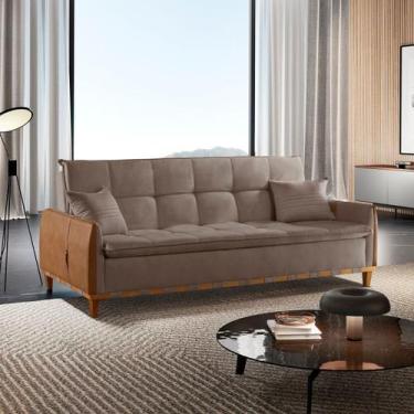 Imagem de Sofá Cama para Sala de Estar Ref 43 - 2500-B Firenze - Luxury Estofado