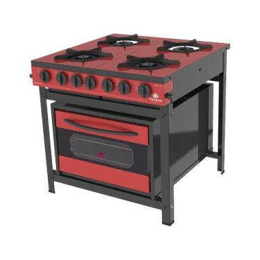 Imagem de Fogão Industrial Gourmet PRGE-402 c/ forno color Progas** - Progás