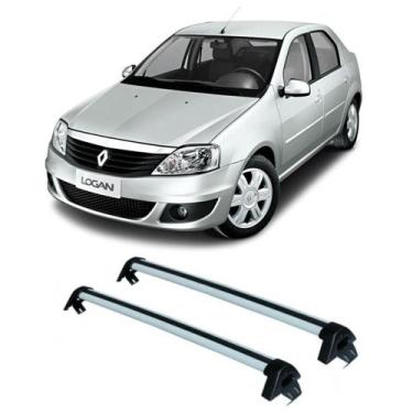 Imagem de Rack De Teto Alumínio Renault Logan até 2014 Prata RN-4011 Projecar