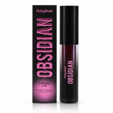 Imagem de Batom Líquido Cremoso Crême Lip OBSIDIAN BY RUBY ROSE, CL01