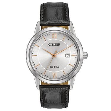 Imagem de Relógio masculino Citizen Classic Eco-Drive, com pulseira de couro