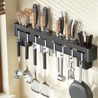 Imagem de Suporte Organizador Porta Objetos Mesa Bancada Escritório Cozinha Banh