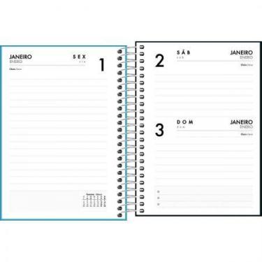 Imagem de Agenda espiral diária capa plástica Cores Neon 2027 - Tilibra