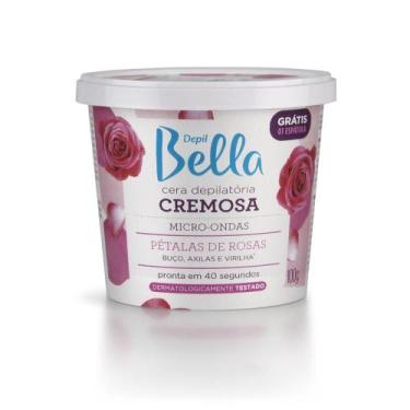 Imagem de Cera Depilatoria Micro-ondas Petalas Rosas Depil Bella 100g