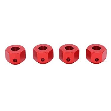 Imagem de Adaptador de cubo de roda hexagonal, adaptador de cubo de RC de redução de folga em liga de alumínio melhora a estabilidade para carro de esteira RC 1/10 de Traxxas(vermelho, 8mm)