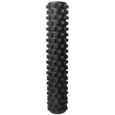Imagem de RumbleRoller - Tamanho completo 78 cm – Preto – Extra firme – Rolo de espuma muscular texturizada – Alivia músculos doloridos – Seu próprio massagista portátil – Tecnologia patenteada de rolo de espuma