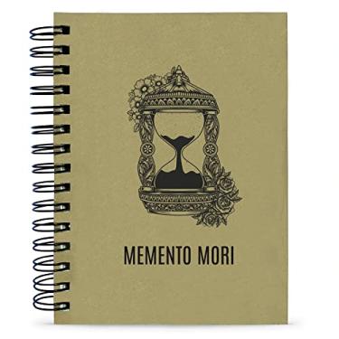 Imagem de Caderno Ampulheta "Memento Mori", Miolo Com Citações, 125 Folhas, Tam 15x21cm