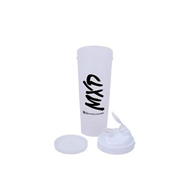 Imagem de Coqueteleira Shakeira Shaker MXD Conceito Academia Treino Hidratação Clássica Peneira 700ML (Branco 1 Litro)
