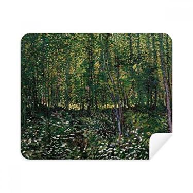 Imagem de Pano de limpeza para ilustração de paisagem e floresta, 2 peças, tecido de camurça