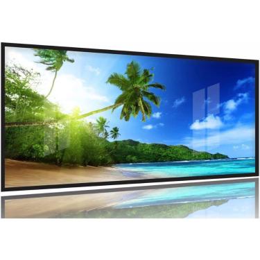 Imagem de Quadro Decorativo Mar Coqueiro Paisagem 130x60 Moldura Preta 2x2