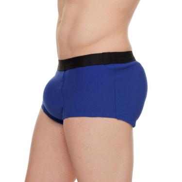 Imagem de Cueca Mini Boxer Azul com Enchimento Traseiro Empina Bumbum John Skull