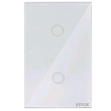 Imagem de Steck Smarteck Interruptor 2 Teclas Touch Branco