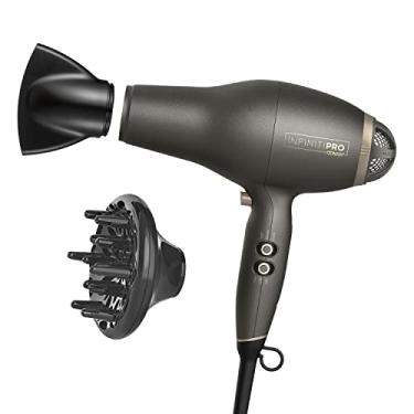 Imagem de Secador de cabelo INFINITIPRO BY Conair FloMotion Pro | Personalize sua experiência de secagem com fluxo de ar ajustável | Inclui difusor e concentrador