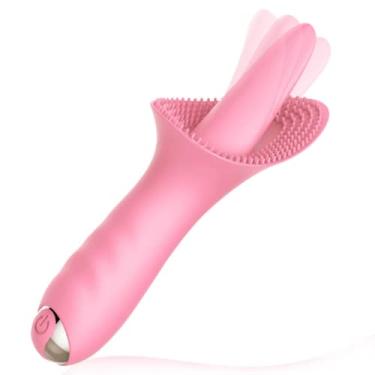 Imagem de Vibrador Feminino Língua Lambedor de Clitóris e Mamilos Massageador de Mamilos Brinquedos Sexuais