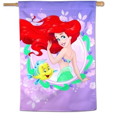 Imagem de WinCraft Disney Bandeira vertical de 71 x 101 cm, multicolorida, Ariel e Linguado