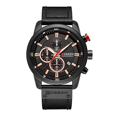 Imagem de Relógio dos homens Cuculo alta qualidade relógio de pulso de quartzo analógico moda digital de couro casual business men sports relógios