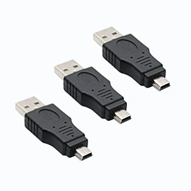Imagem de USB 2.0 Tipo A Plugue para Mini Adaptador Tipo B Pacote com 3