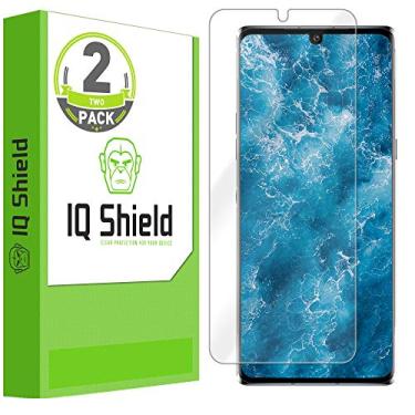 Imagem de Protetor de tela IQ Shield compatível com LG Velvet 5G UW (pacote com 2) filme transparente antibolhas